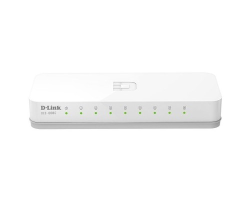 D-Link DES-1008C Неуправляемый коммутатор с 8 портами 10/100Base-TX и функцией энергосбережения