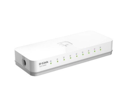 D-Link DES-1008C Неуправляемый коммутатор с 8 портами 10/100Base-TX и функцией энергосбережения