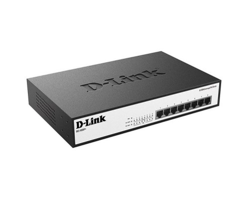 Коммутатор D-Link DES-1008P+ неуправляемый коммутатор с 8 портами 10/100Base-TX с поддержкой PoE