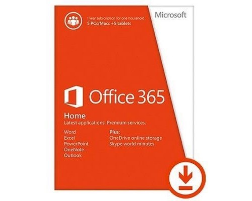 ПО Office 365 Home 32/64 AllLngSub PKLic 1YR Online CEE C2R NR 6GQ-00084