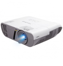 Проектор ViewSonic PJD6550LW DLP, WXGA 1280x800, 3300Lm, 22000:1, 2*VGA, HDMI/MHL, mini-USB, LAN, 10W speaker, mic, 3D Ready, Lamp life 10000h, Noise 27dB (Eco), 2.3кг, White, VS15949                                                                   