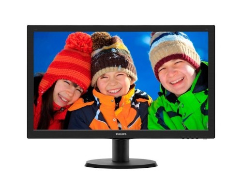 Монитор 23,6 Philips 243V5QHABA 1920x1080 MVA W-LED 16:9 8ms VGA DVI-D HDMI 10M:1 178/178 250cd Sapeakers Black .