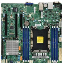 Материнская плата Supermicro Motherboard 1xCPU X11SPM-F Xeon Scalable TDP 165W/ 6xDIMM/ 12xSATA/ C621 RAID 0/1/5/10/ 2xGE/ 2xPCIex16, 1xPCIex8/ M.2(microATX)                                                                                             