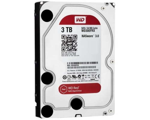 Жесткий диск 3TB WD30EFRX Red, SATA3, Cache 64MB, IntelliPower