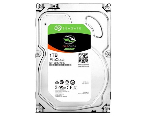 Жесткий диск 1.0 Tb SATA-III Seagate Firecuda SSHD ST1000DX002 7200rpm 64Mb 8GB MLC SSHD