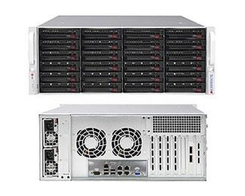 Платформа системного блока SSG-6049P-E1CR24L 4U Rackmount  CSE-846BE1C-R1K23B  X11DPH-T 10xSATA3 ports; RAID 0,1,5,10