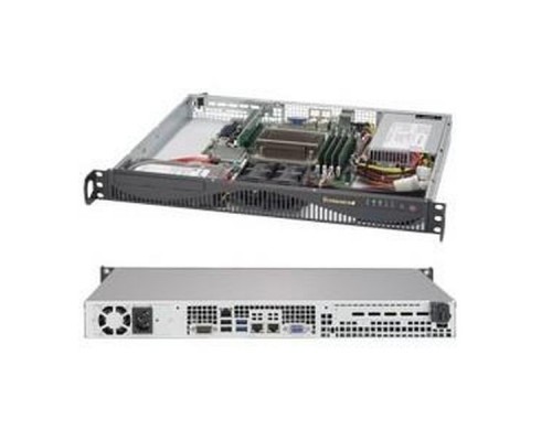 Сервер.платформа SuperMicro SYS-5019S-ML (X11SSH-F + CSE-512F-350B1 2x3.5