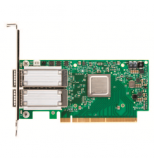 Плата сетевого контроллера Mellanox MCX456A-ECAT ConnectX-4 VPI adapter card, EDR IB (100Gb/s) and 100GbE, dual-port QSFP28, PCIe3.0 x16, tall bracket, ROHS R6                                                                                           