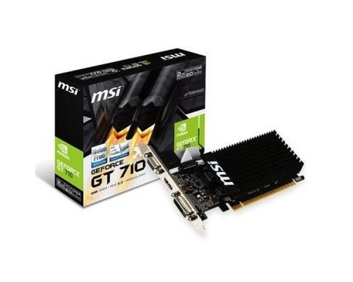 Видеокарта PCIE16 GT710 2GB GDDR3 GT 710 2GD3H LP MSI