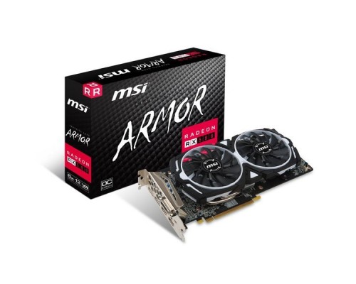 Видеокарта PCIE16 RX 580 8GB GDDR5 RX 580 ARMOR 8G OC MSI