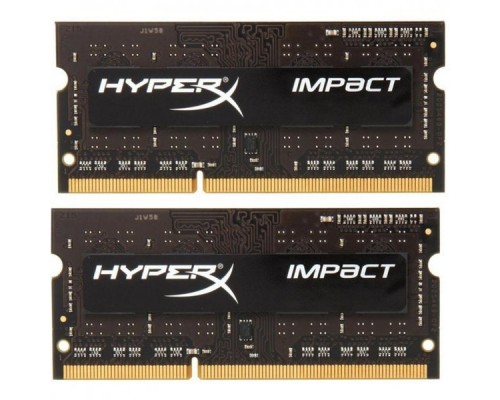 Комплект памяти DDR3 SODIMM 8Гб (2х4Гб) 1866MHz CL11, Kingston HyperX Impact