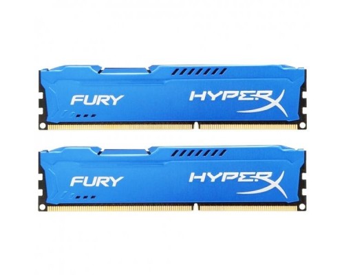 Модуль памяти DIMM DDR3  8GB KIT 2x4GB PC3-10600 Kingston HyperX Fury Blue Series HX313C9FK2/8