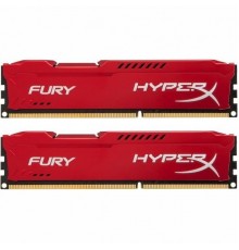 Модуль памяти DIMM DDR3 16GB KIT 2x8GB PC3-10600 Kingston HyperX Fury RedSeriesHX313C9FRK2/16                                                                                                                                                             