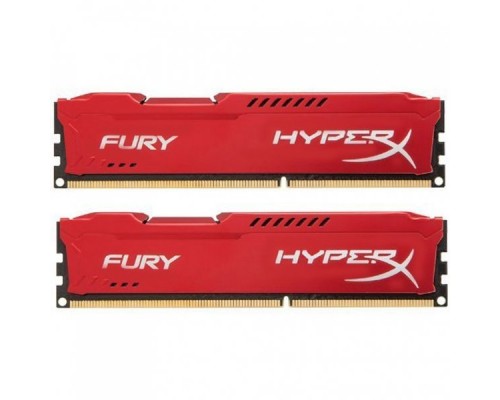 Модуль памяти DIMM DDR3  8GB KIT 2x4GB PC3-10600 Kingston HyperX Fury Red Series HX313C9FRK2/8