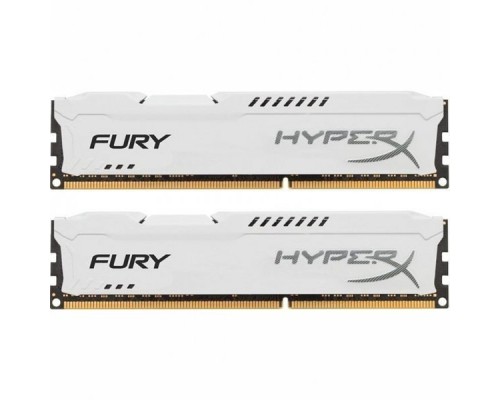 Модуль памяти DIMM DDR3  8GB KIT 2x4GB PC3-10600 Kingston HyperX Fury White Series HX313C9FWK2/8