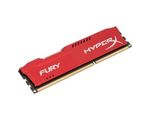 Модуль памяти DIMM DDR3  4GB PC3-12800 Kingston HyperX Fury Red Series HX316C10FR/4