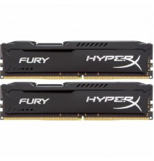 Модуль памяти DIMM DDR3  8GB KIT 2x4GB PC3-12800 Kingston HyperX Fury Black HX316LC10FBK2/8                                                                                                                                                               