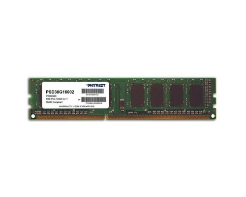 Модуль памяти DIMM 8GB PC12800 DDR3 PSD38G16002 PATRIOT