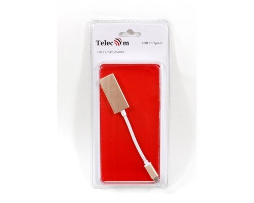 Кабель-переходник USB 3.0 (Type-C) (M) в DP (F) 0.15м Telecom TCA422B