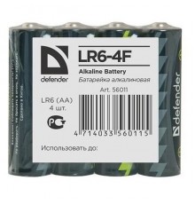 Батарейка алкалиновая LR6-4F AA, в пленке 4шт                                                                                                                                                                                                             