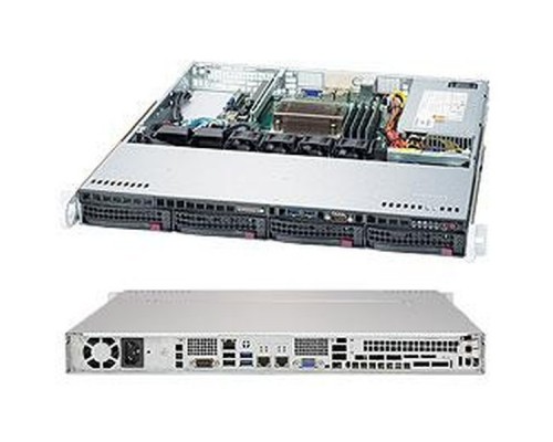 Серверная платформа 1U SATA BLACK SYS-5019S-MT SUPERMICRO