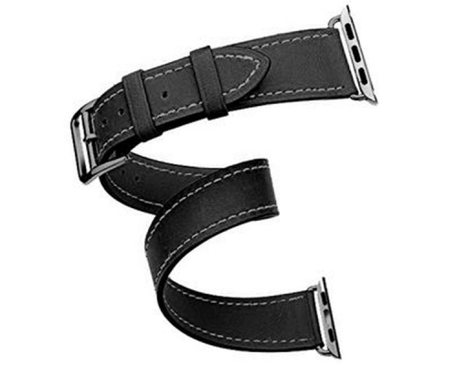 Чехол Cozistyle Cozistyle Double tour leather watch band - Black