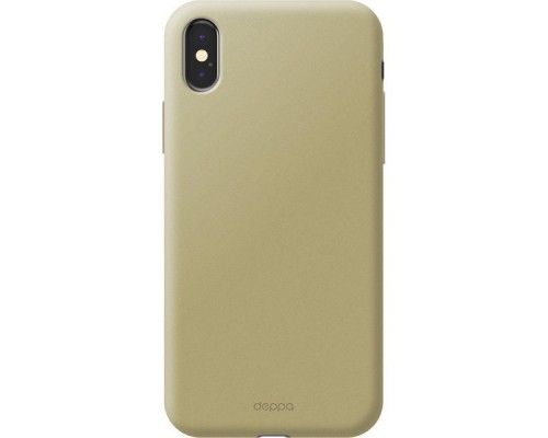 Чехол Air Case для Apple iPhone X/Xs, золотой, Deppa