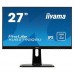 Монитор жидкокристаллический Iiyama Монитор LCD 27'' [16:9] 2560х1440(WQHD) IPS, nonGLARE, 350cd/m2, H178°/V178°, 1000:1, 80M:1, 1,07 миллиардов цветов, 4ms, VGA, HDMI, DP, USB-Hub, Height adj, Pivot, Tilt, Swivel, Speakers, 3Y, Black