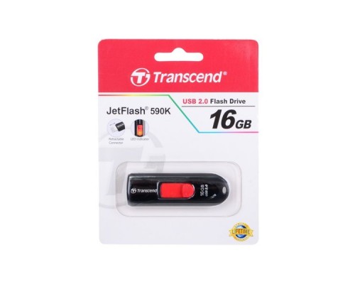 Флэш-диск USB 2.0 16Gb Transcend JetFlash TS16GJF590K
