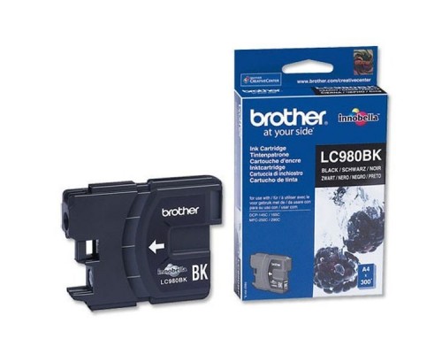 Картридж Brother LC980BK DCP-145C/165/195C/375CW, MFC-250C/290C черный (Black), 300 стр.