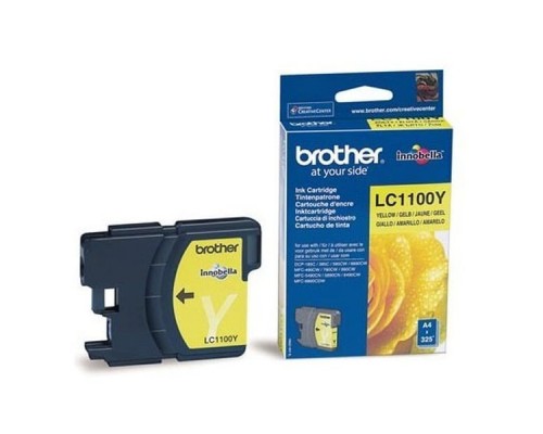 Картридж Brother LC1100Y Yellow для DCP-385C/MFC-990CW (325 стр.) (ориг.)