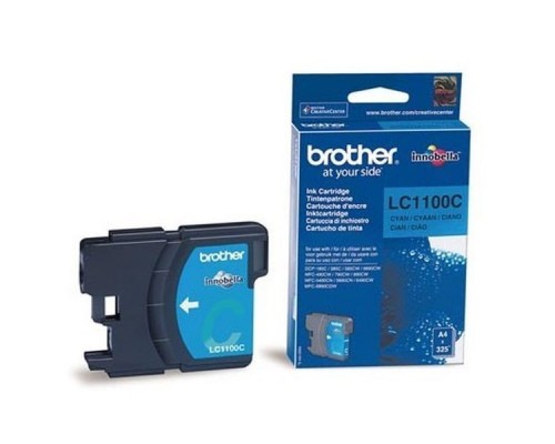 Картридж Brother LC1100C Cyan для DCP-385C/MFC-990CW (325 стр.) (ориг.)