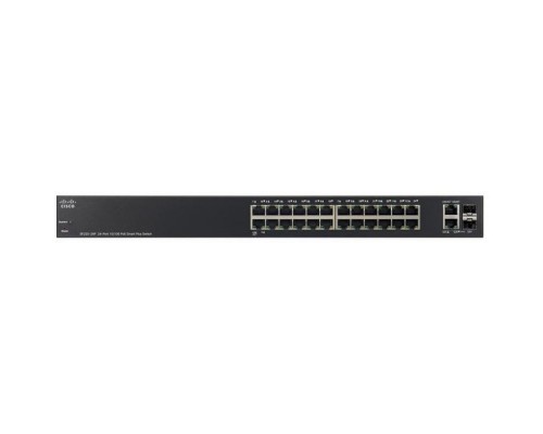 SF220-24-K9-EU Коммутатор 24-портовый SF220-24 24-Port 10/100 Smart Plus Switch