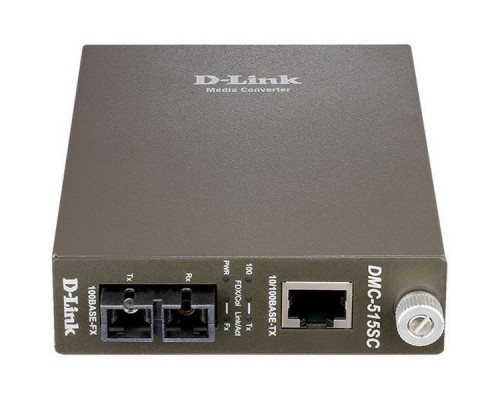 Медиаконвертер D-Link DMC-515SC/D DMC-515SC/D7A 1x10/100Base-TX 1x100Base-FX SC 15km