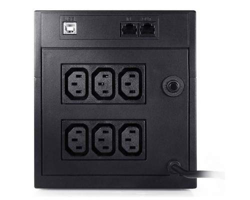 ИБП PowerCom RPT-1500AP (1500VA/900W, USB, AVR, RJ11, RJ45, 6*IEC)