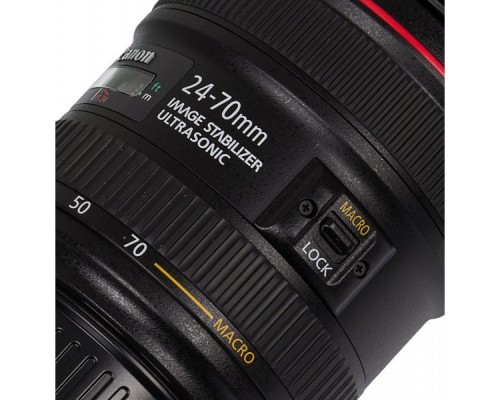 Объектив Canon EF IS USM (6313B005) 24-70мм f/4L черный