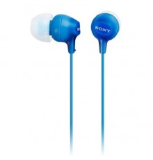 Гарнитура вкладыши Sony MDR-EX15AP 1.2м голубой проводные (в ушной раковине)                                                                                                                                                                              