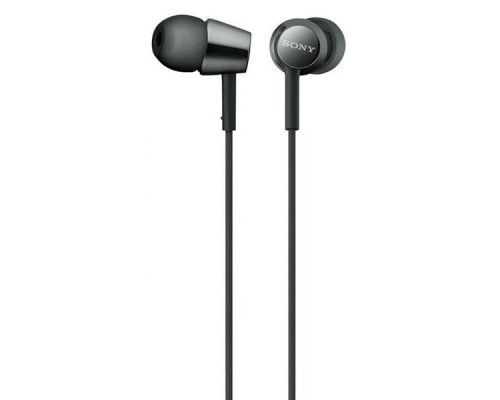 Наушники вкладыши Sony MDR-EX155 1.2м черный проводные (в ушной раковине)