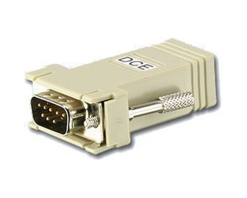 Адаптер, DB 9=RJ45, Male-Female,  8 провод., схема DTE-DCE,  [SA0142] RJ45(F) TO DB9(M) DCE BLACK