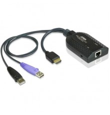 Модуль удлинителя, HDMI+KBD+MOUSE USB,  50 метр., для подкл. комплекта перключат. KN2124v/2140v/4124v/4140v/2116A/2132/4116/4132; KM0532/0932/0032, макс.разреш. 1600х1200, RJ45+HD-DP+USB A-тип, Female+2xMale, без Б.П., (DDC2B) HDMI USB Virtual Media 
