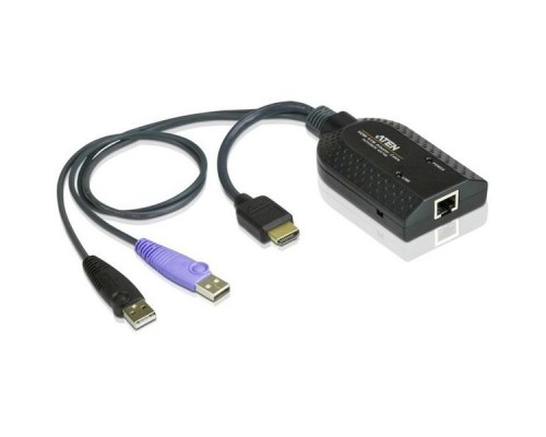Модуль удлинителя, HDMI+KBD+MOUSE USB,  50 метр., для подкл. комплекта перключат. KN2124v/2140v/4124v/4140v/2116A/2132/4116/4132; KM0532/0932/0032, макс.разреш. 1600х1200, RJ45+HD-DP+USB A-тип, Female+2xMale, без Б.П., (DDC2B) HDMI USB Virtual Media