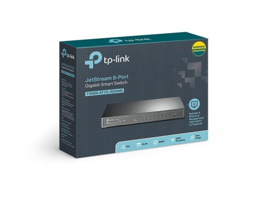 Коммутатор TP-Link JetStream T1500G-8T 8G управляемый