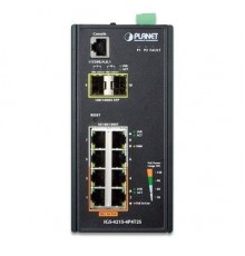 IGS-4215-4P4T2S индустриальный PoE коммутатор для монтажа в DIN-рейку IP30 Industrial L2/L4 4-Port 10/100/1000T 802.3at PoE + 4-Port 10/100/100T + 2-Port 100/1000X SFP Managed Switch (-40~75 degrees C), dual redundant power input on 48~56VDC terminal