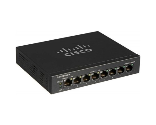 SG110D-08HP-EU Коммутатор 8-портовый SG110D-08HP 8-Port PoE Gigabit Desktop Switch