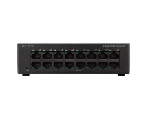 SF110D-16-EU Коммутатор 16-портовый SF110D-16 16-Port 10/100 Desktop Switch