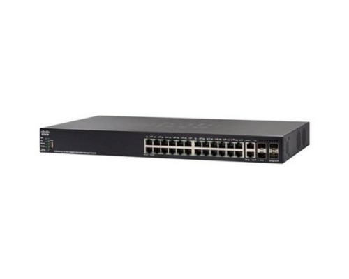 SG550X-24P-K9-EU Коммутатор Cisco SG550X-24P 24-port Gigabit PoE Stackable Switch