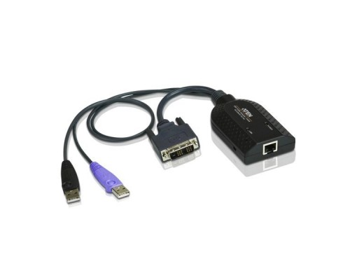 Модуль удлинителя, DVI+KBD+MOUSE USB 2.0+AUDIO, для подкл. DVI USB virtual media KVM adapter cable