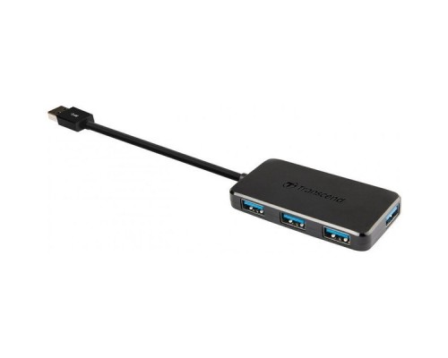 USB 3.0 4-Port HUB, чёрный, Transcend