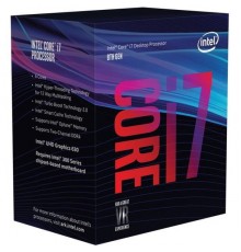 Процессор Intel Core i7-8700K 6C12T 3.7-4.7GHz/12MB/UHD630/95W/S1151 Coffeelake BX80684I78700K BOX                                                                                                                                                        