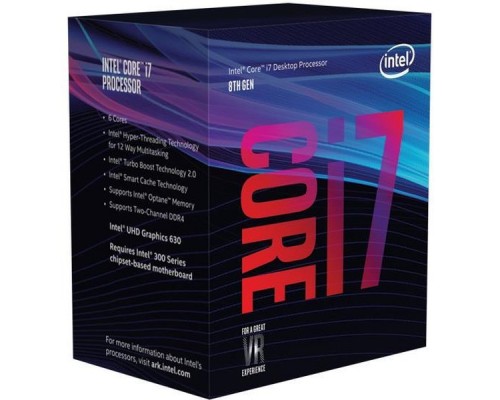 Процессор Intel Core i7-8700K 6C12T 3.7-4.7GHz/12MB/UHD630/95W/S1151 Coffeelake BX80684I78700K BOX